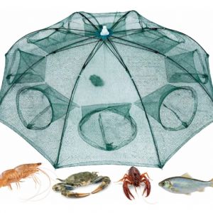 Covo Armadilha Guarda Chuva Para Camarão Lambari C/ 8 Bocas